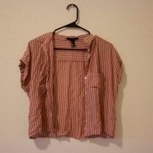 pink striped button down shirt